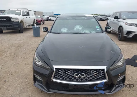 2018 Infiniti Q50 3.0T Red Sport 400 from USA, damaged, VIN JN1FV7AP3JM460783